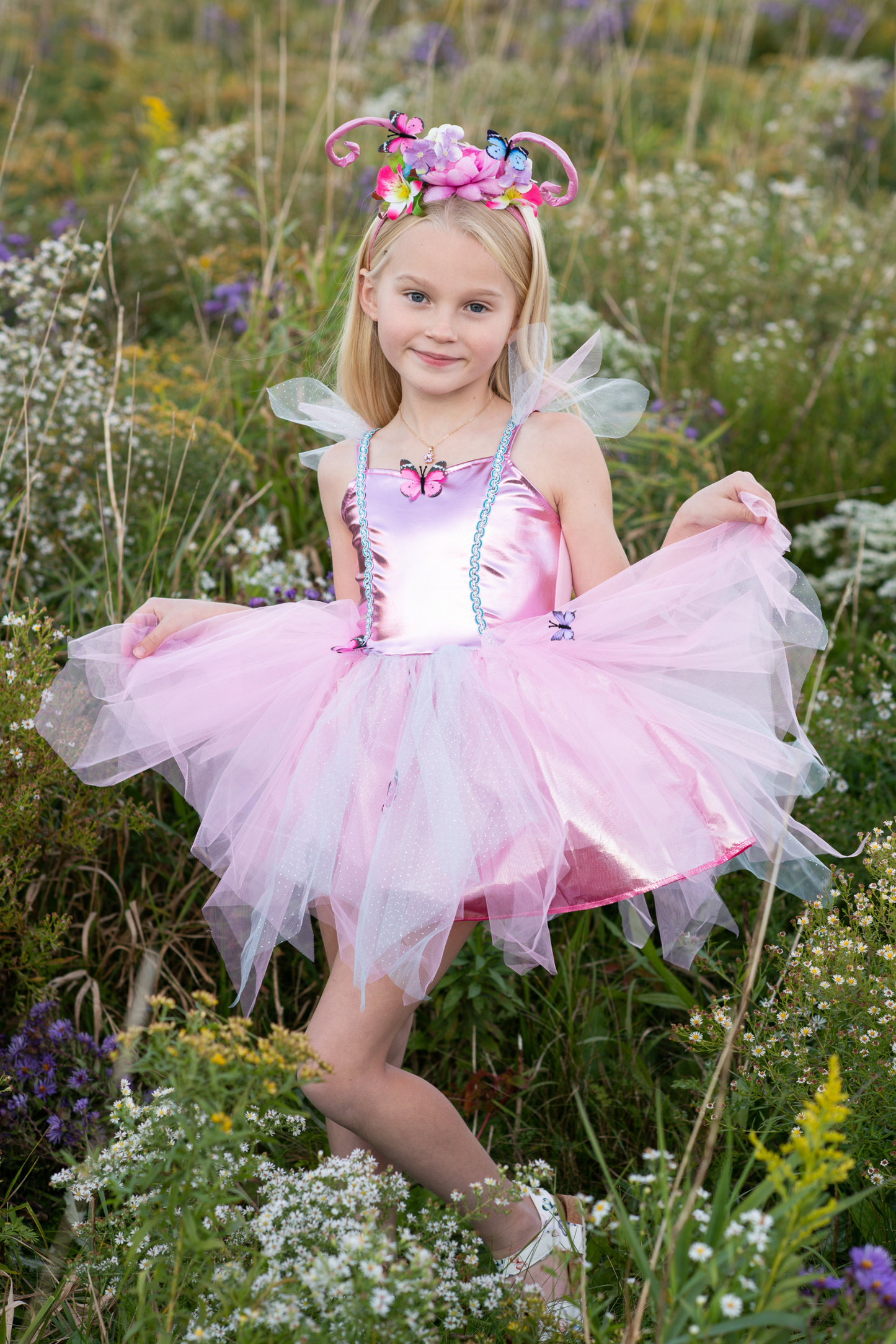 Woodland Butterfly Dress & Headband Size 5-6