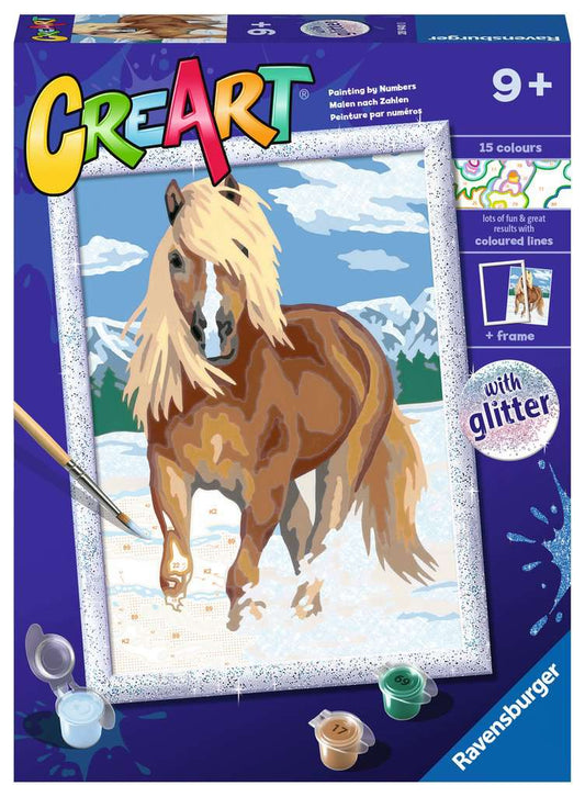 CreArt The Royal Horse with Glitter 7X9.5"