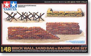 BRICK WALL, SANDBAG & BARRICADE 1/48