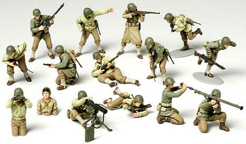 WWII US ARMY INFANTRY GI SET 1/48