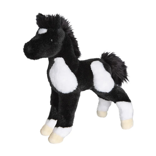 Black and White Paint foal