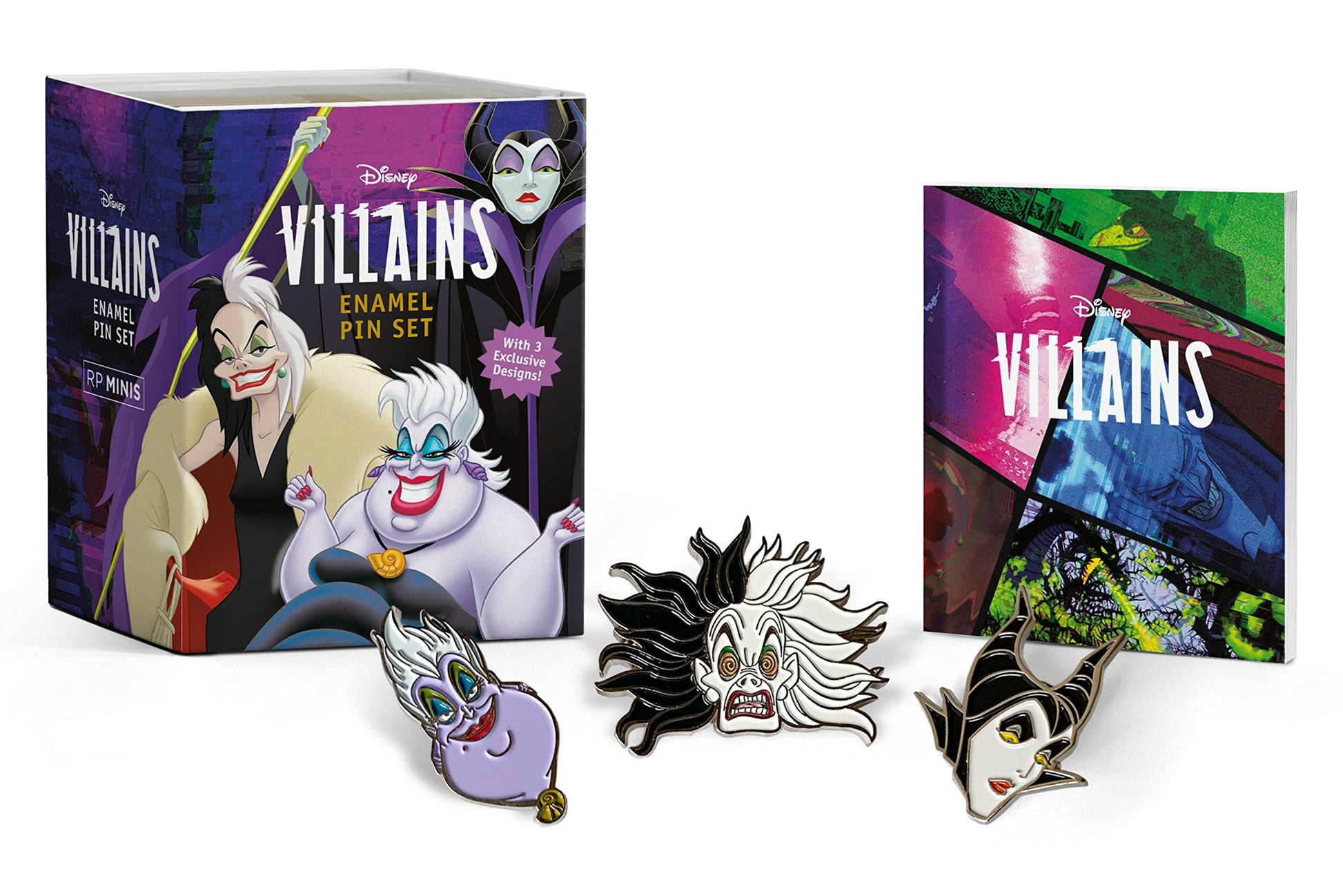 Disney Villians Enamel Pin Set