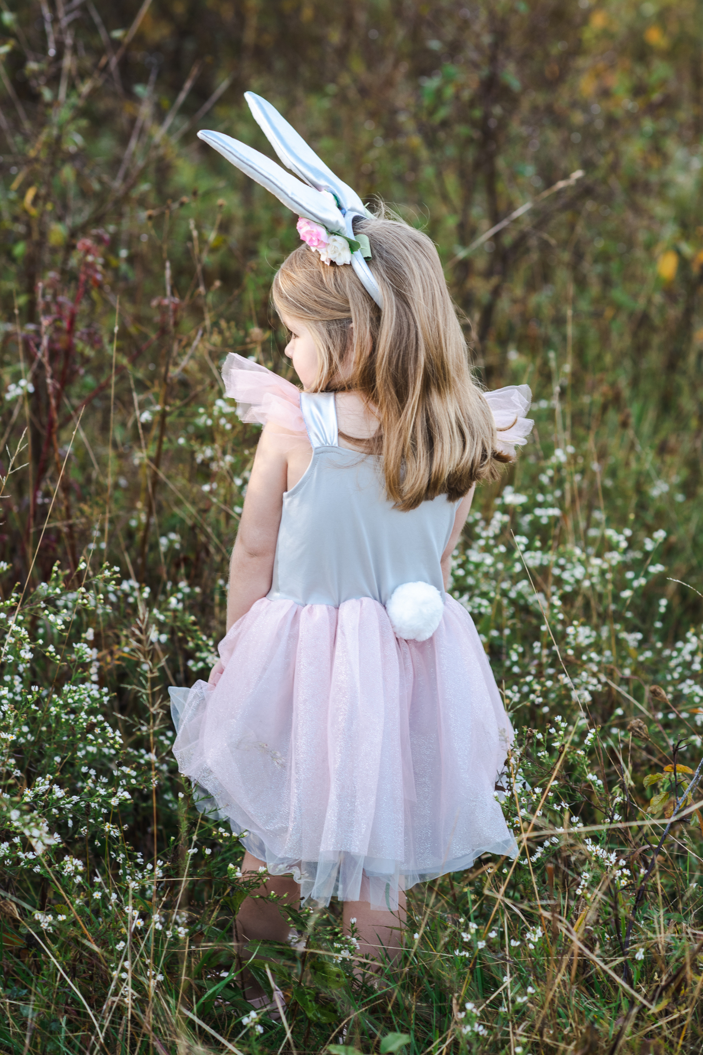 Woodland Bunny Dress with Headband Size 5-6