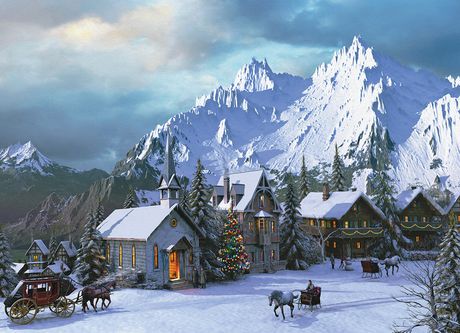 Rocky Mountain Christmas 1000pc