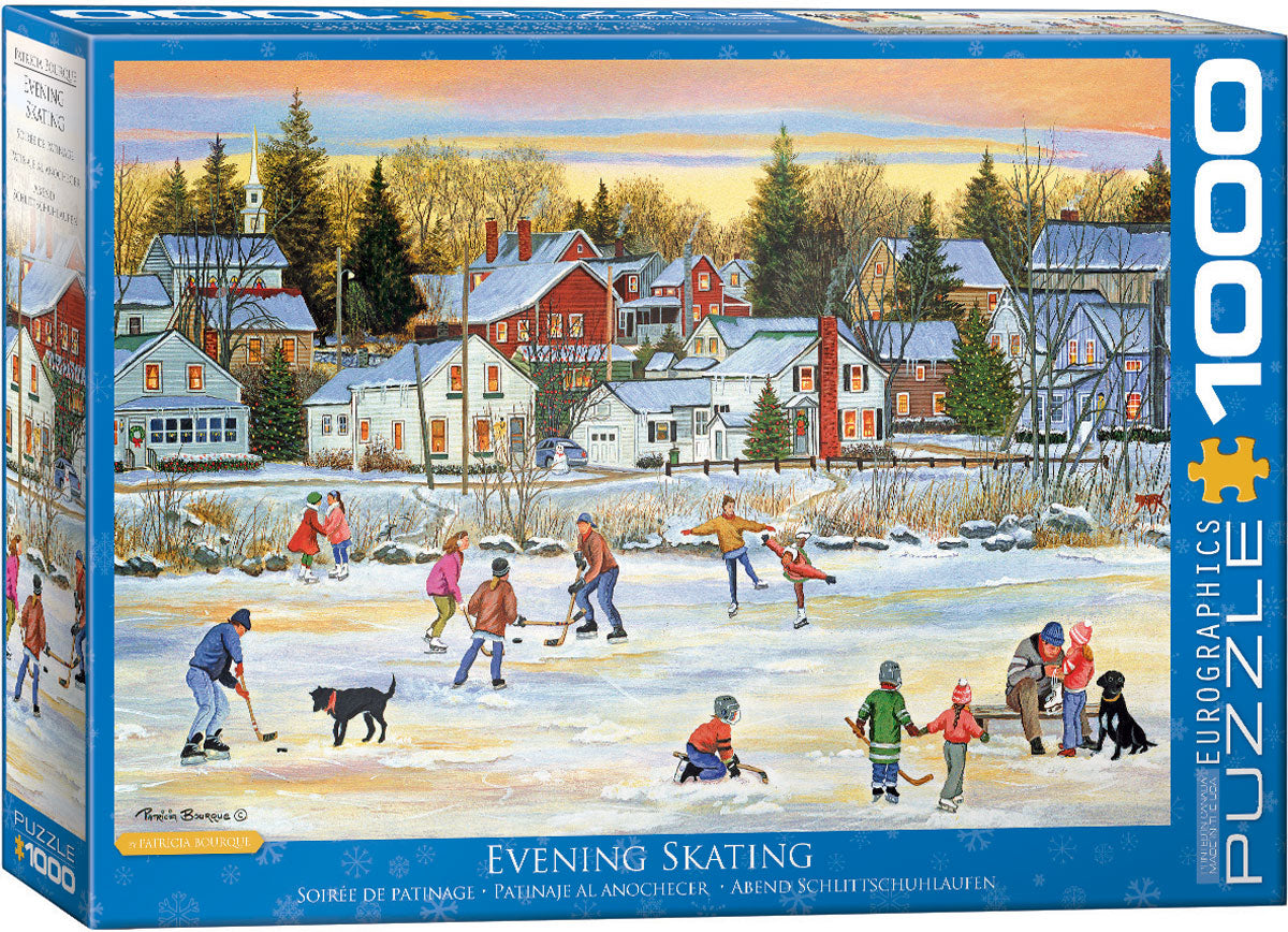 Evening Skating - Bourque 1000pc