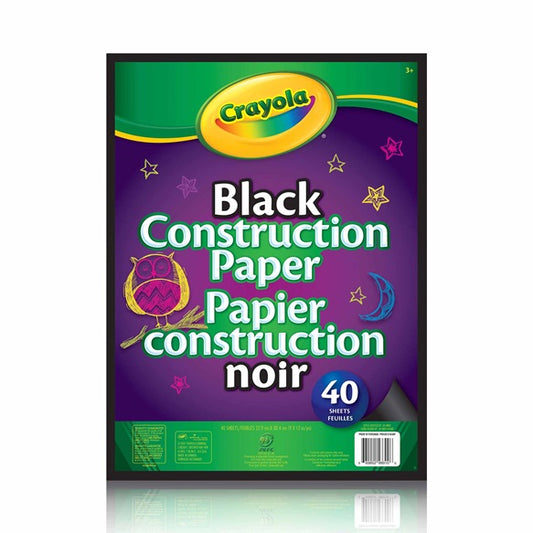 Black Construction Paper 40 Sheets