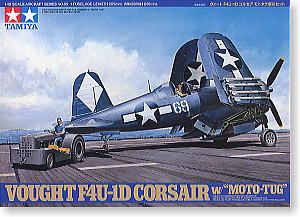 VOUGHT F4U-1D CORSAIR W/MOTO-TUG 1/48