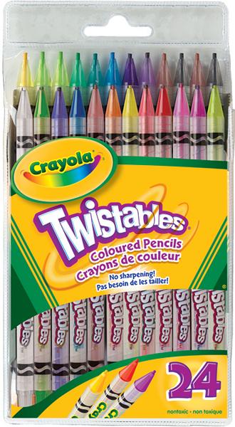 TWISTABLE COLOURED PENCILS (24)