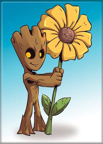 Groot & Daisy Magnet