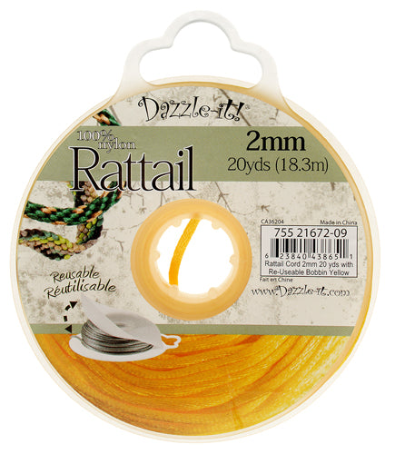 Rattail 20 18.3m 1.5mm Yellow