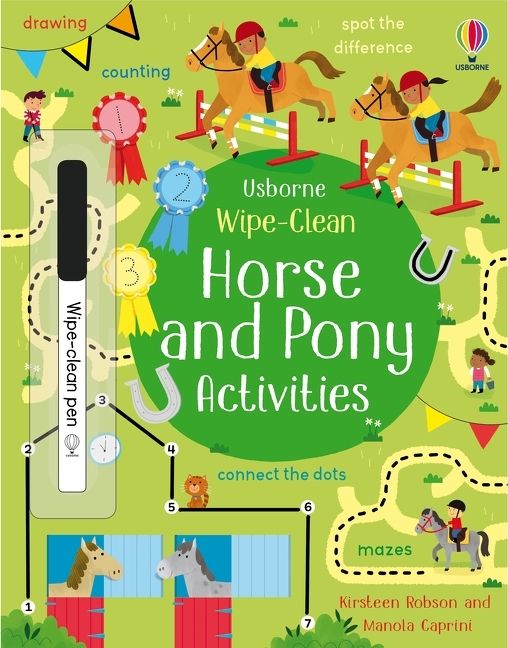 Wipe-Clean Horse & Pony Activities Book