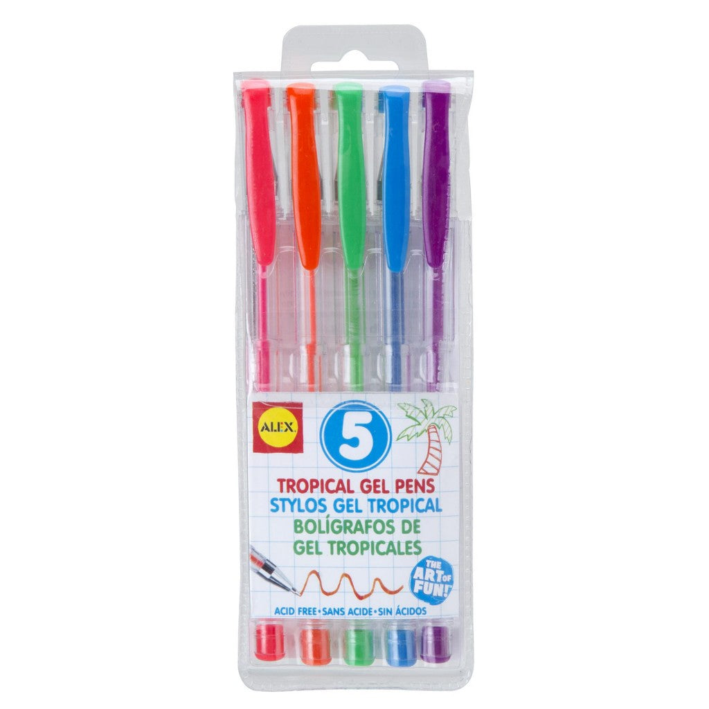 5 Tropical Gel Pens