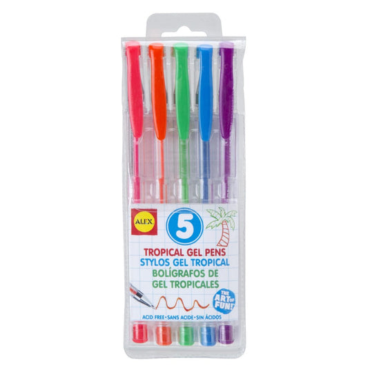 5 Tropical Gel Pens