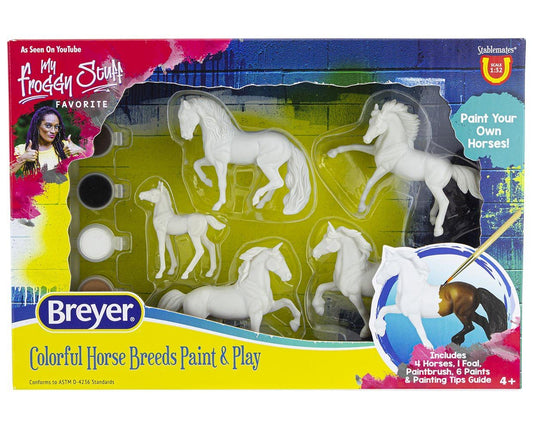 Colorful Horse Breed Paint & Play