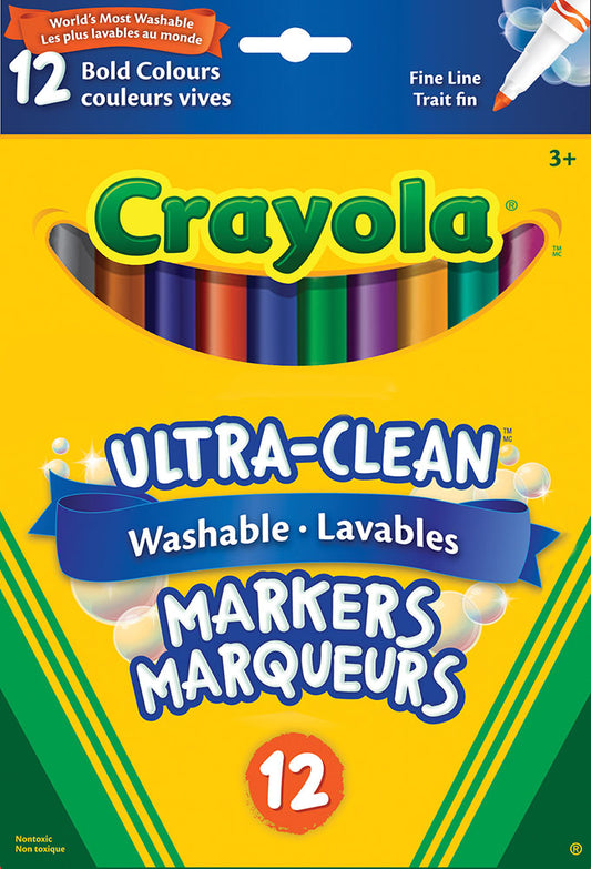 Washable Markers Intense Fine Line (12 pc)