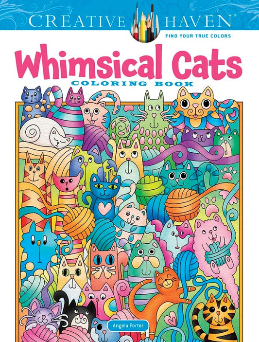 Whimsical Cats Coloring Book