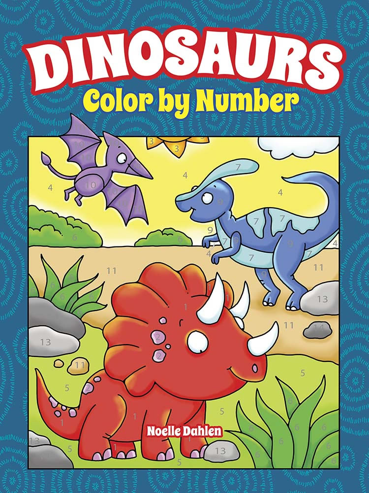 Dinosaurs Color by Number Book