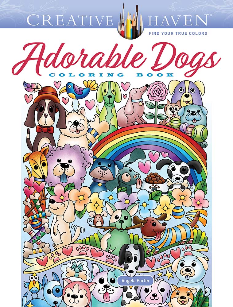 Adorable Dogs Coloring Book