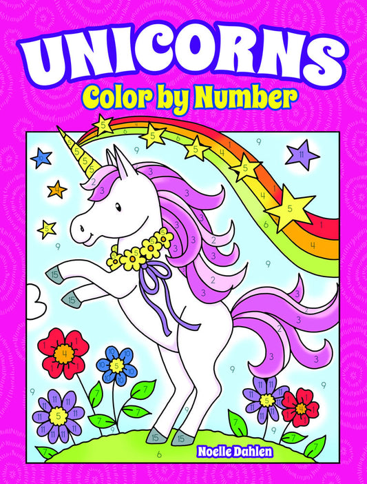 Unicorns Color by Number Book