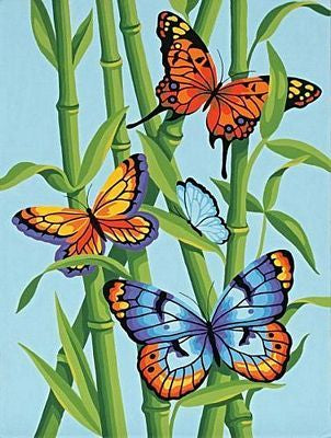 BUTTERFLIES & BAMBOO 9X12"