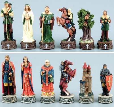 POLYRESIN CHESS PIECES ROBIN HOOD