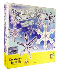 BEADED SNOWFLAKE ORNAMENTS