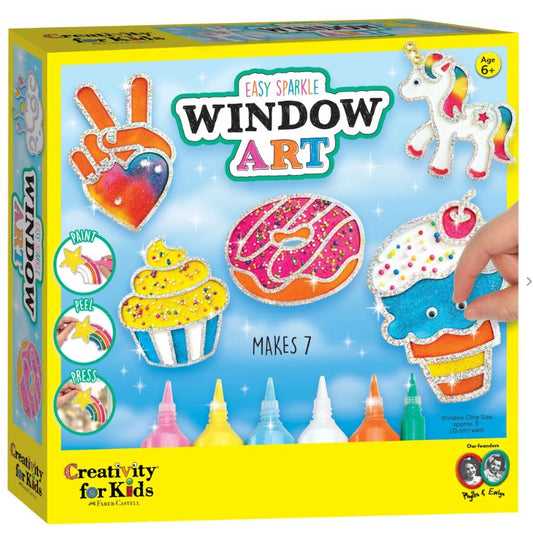 Easy Sparkle Window Art Rainbow Sprinkle