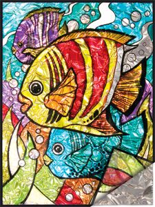 FOIL PAINTING TROPICAL FISH