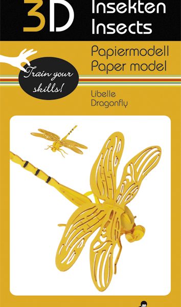 3D Paper Model Dragonfly