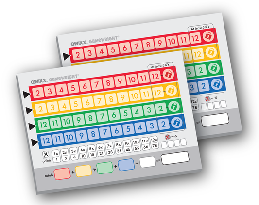 Qwixx Replacement Score Pads