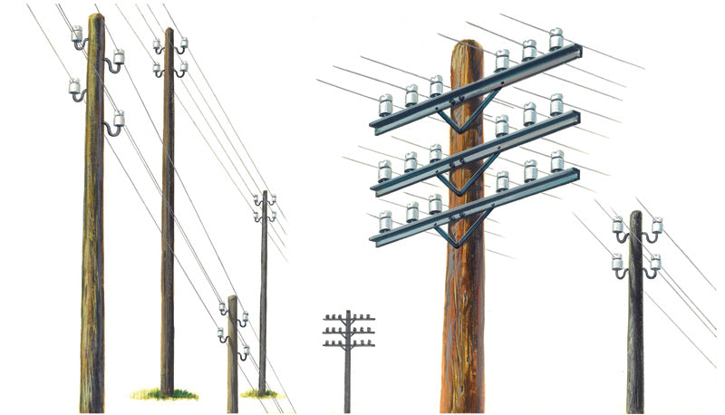 Telegraph Poles 1/35