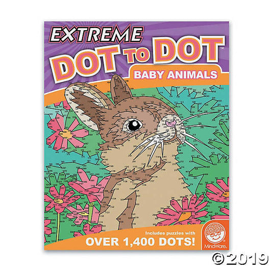 Extreme Dot to Dot Baby Animals