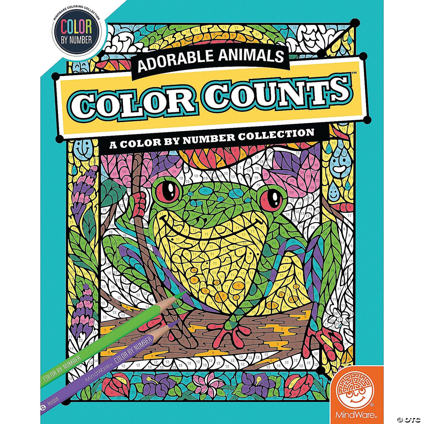 Color by Number Adorable Animals