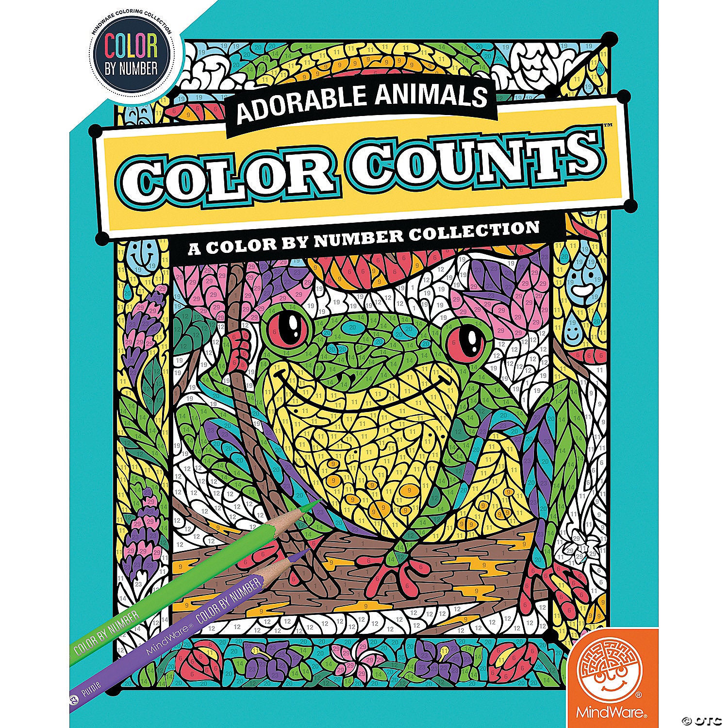 Color by Number Adorable Animals