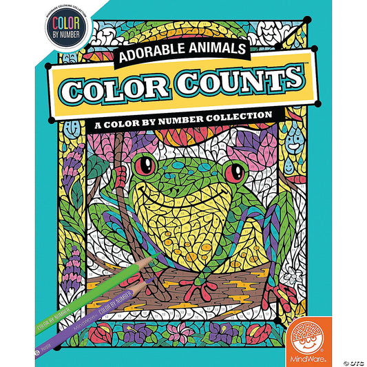 Color by Number Adorable Animals