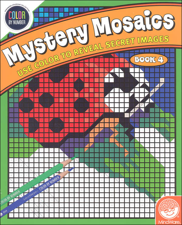 Color By Number Mystery Mosaics 4 Book Hobby And Toy Central