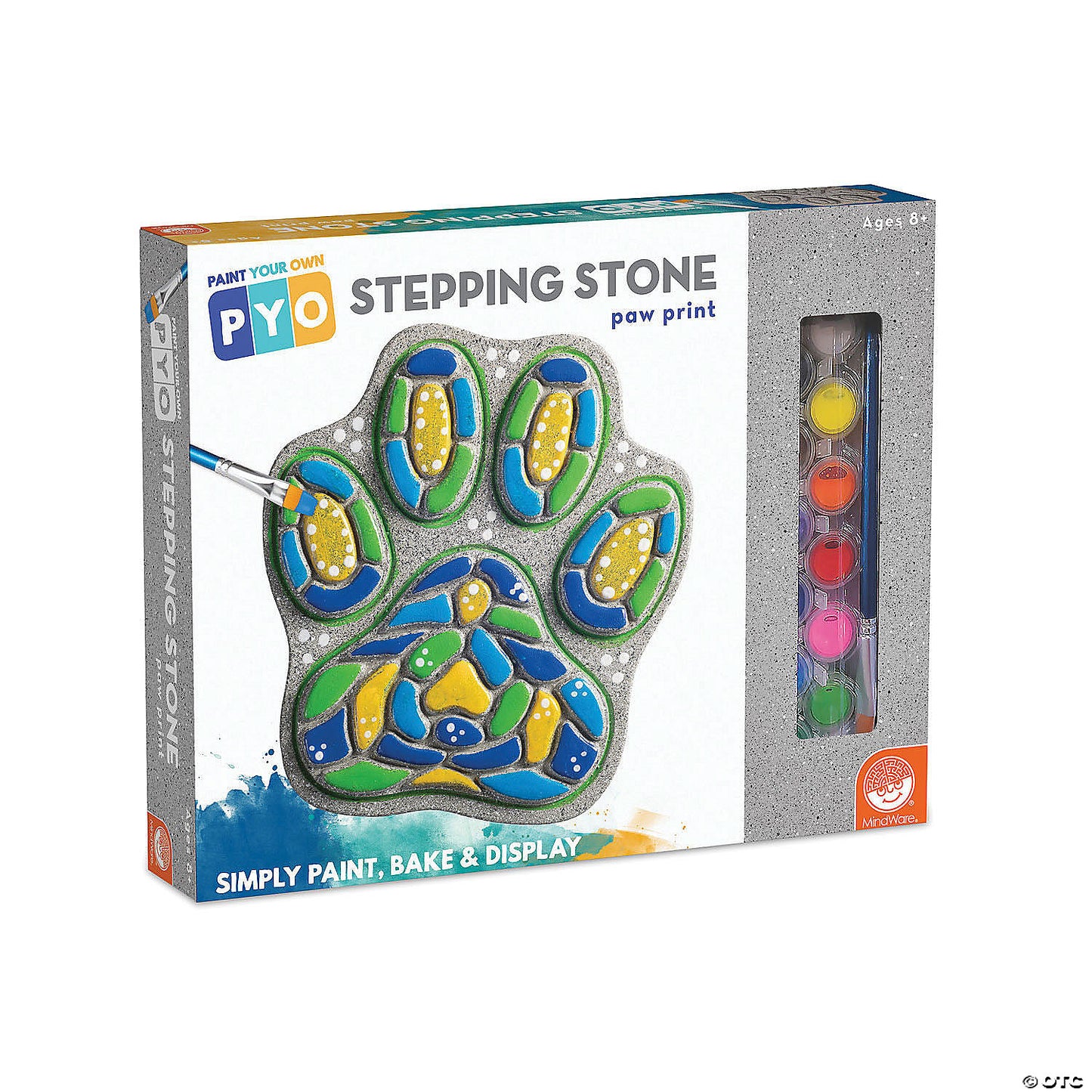 Paint Your Own Stepping Stone Paw Print