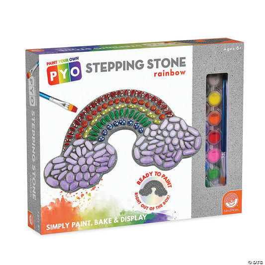 Paint Your Own Stepping Stone Rainbow