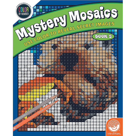 Color by Number Mystery Mosaics #5 Book