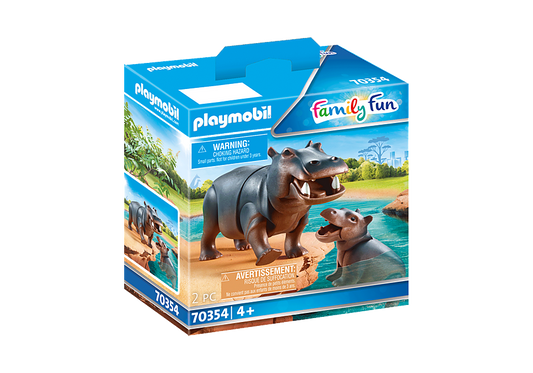 Family Fun Hippo with Calf