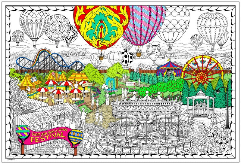 Balloon Festival Wall Poster