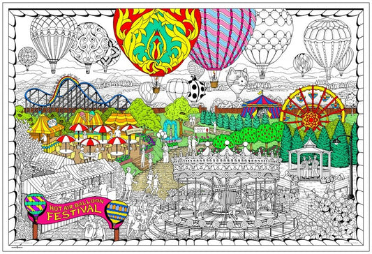 Balloon Festival Wall Poster