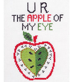 My First Stitch U R The Apple of My Eye