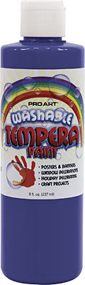 WASHABLE TEMPERA BLUE 8OZ