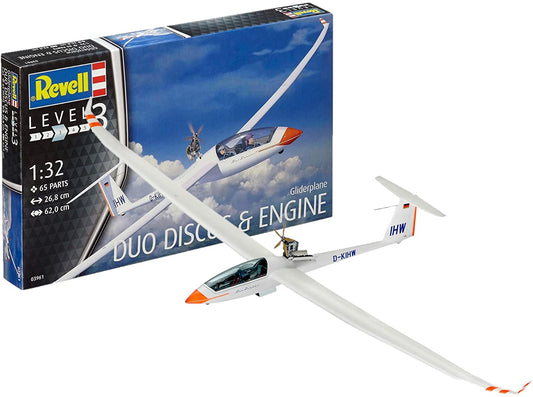 Glider Duo Discus & Engine 1/32