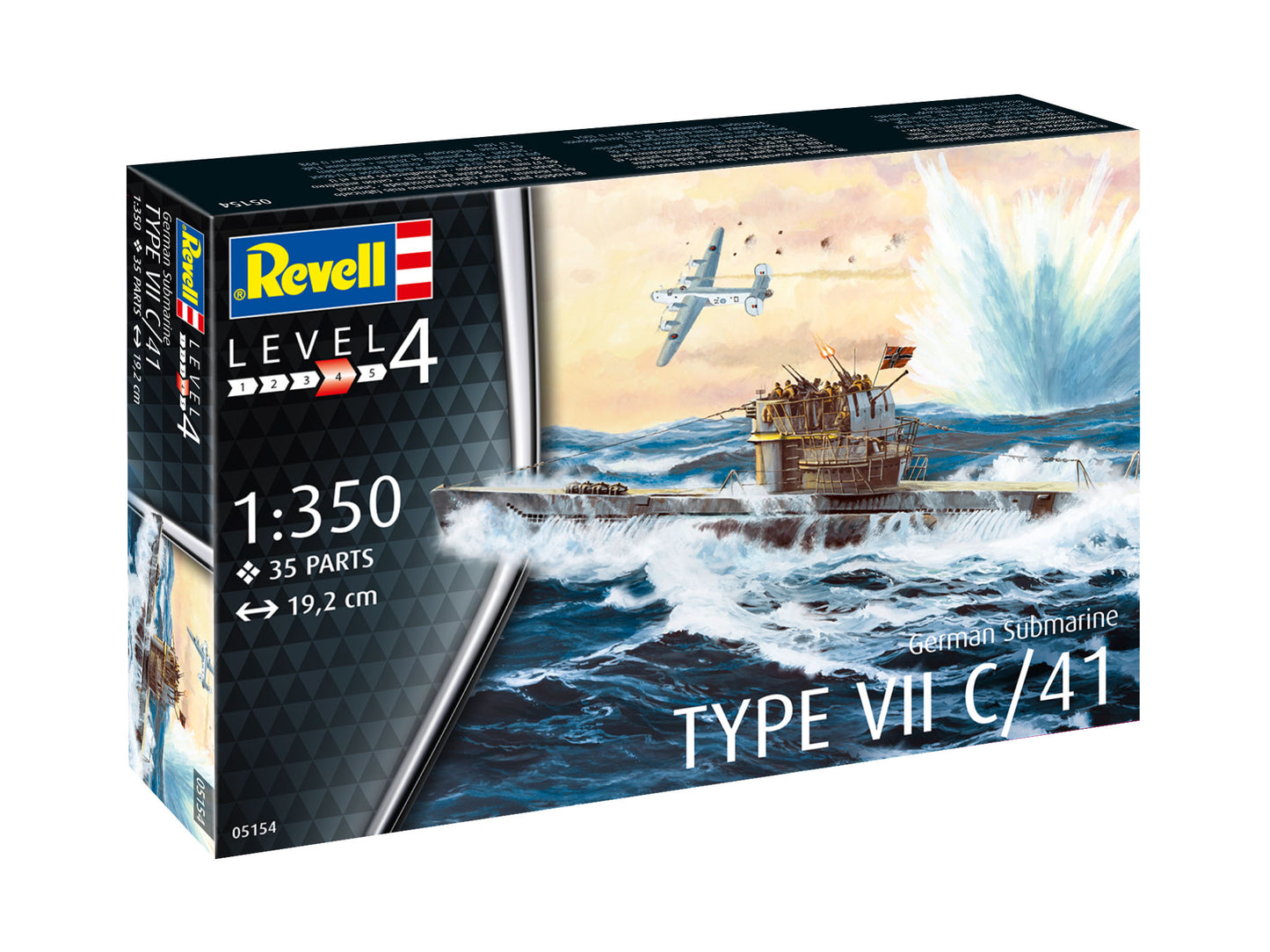 German Submarine Type VII C/41  1/350