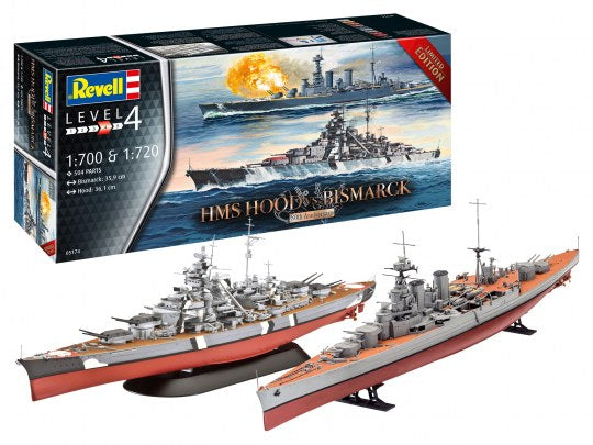 HMS Hood vs. Bismark 80th Aniv 1/700&720