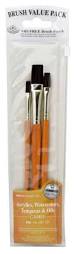 CAMEL BRUSH SET FLAT 1/4",3/8",1/2"