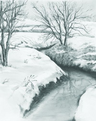 SKETCHING MADE EASY WINTER CREEK