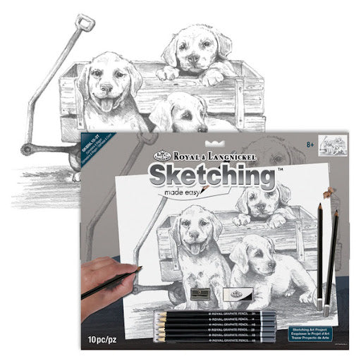 Sketching Made Easy Dalmations & Wagon